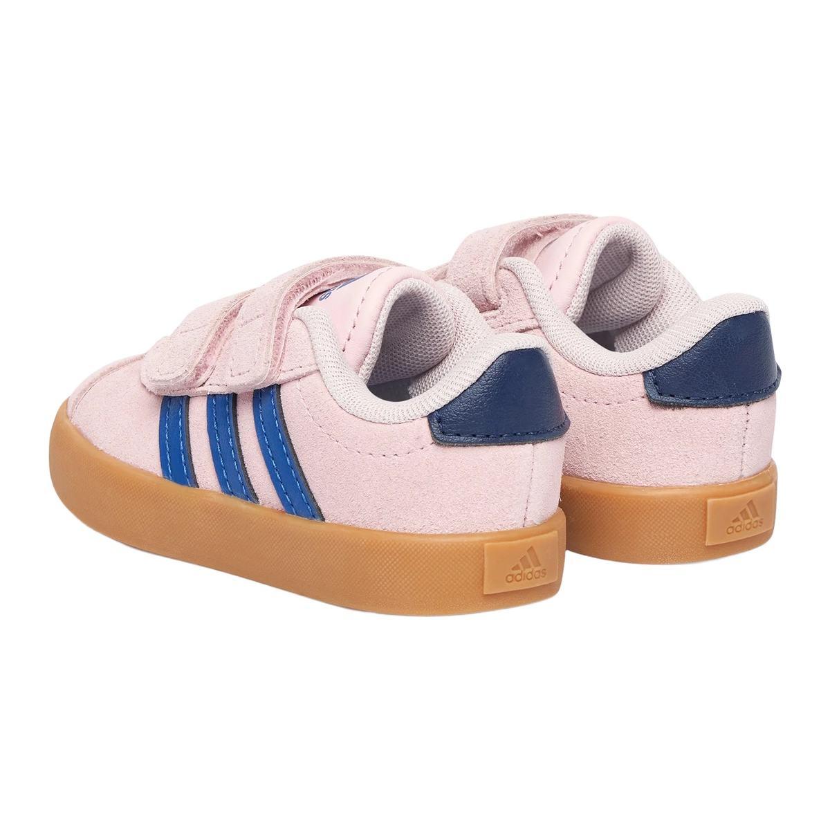 Adidas VL Court 3.0 Sneakers Bambino in Suede - immagine 3