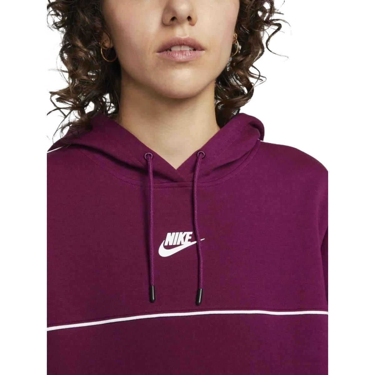 Vestito con cappuccio donna nike sportswear millenium fleece dress
