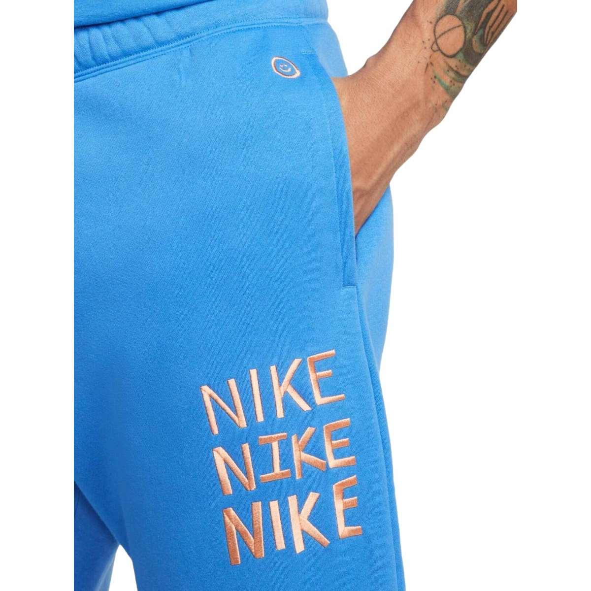 PANTALONE UOMO NIKE SPORTSWEAR- Light Photo Blue/Orange Trance