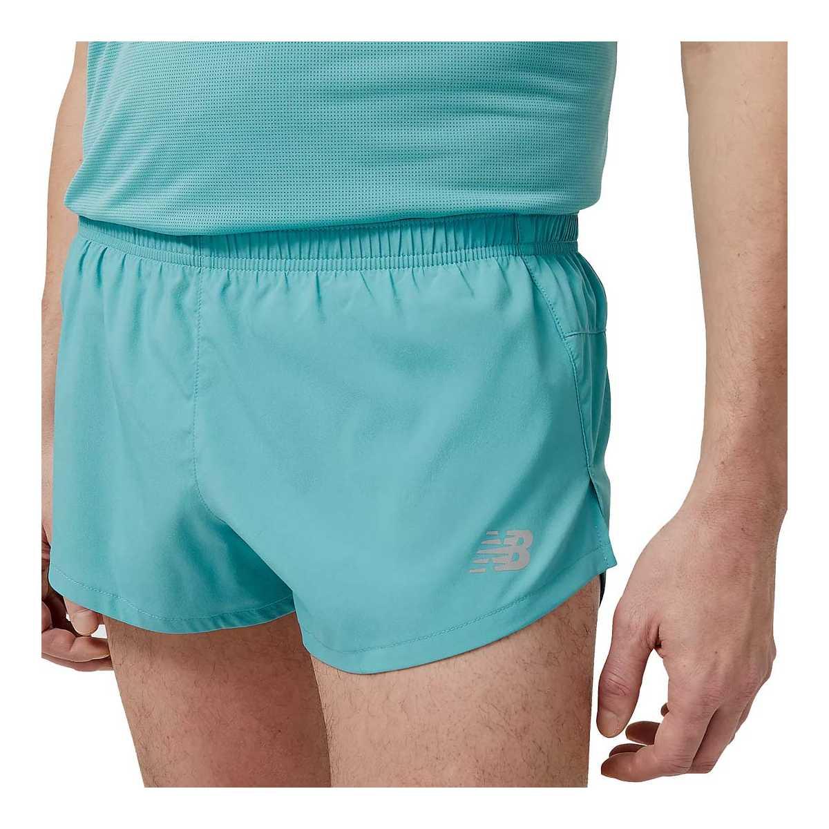 Pantaloncini Uomo New Balance Accelerate 3 Inch Split - Colore Sky