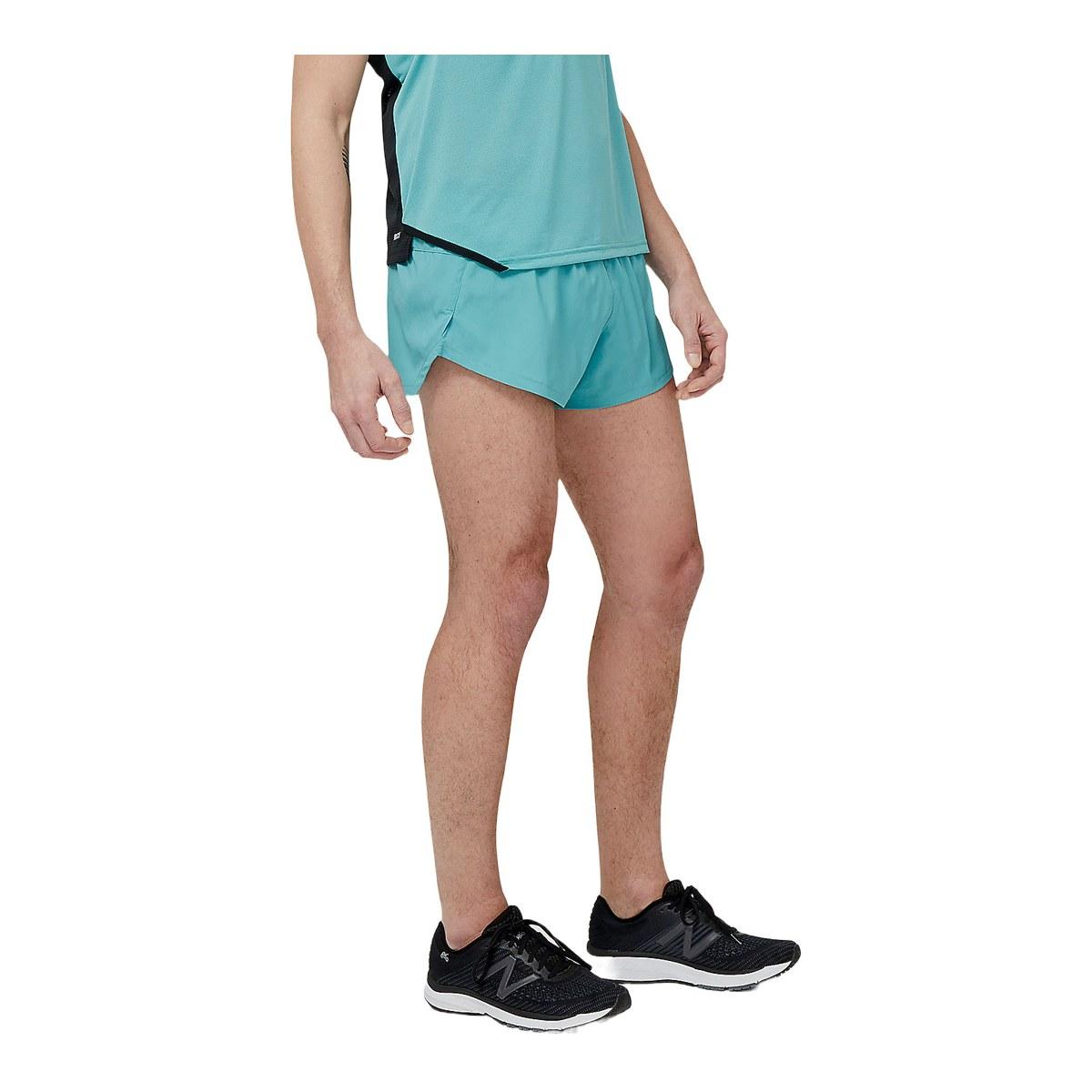 Pantaloncini Uomo New Balance Accelerate 3 Inch Split - Colore Sky