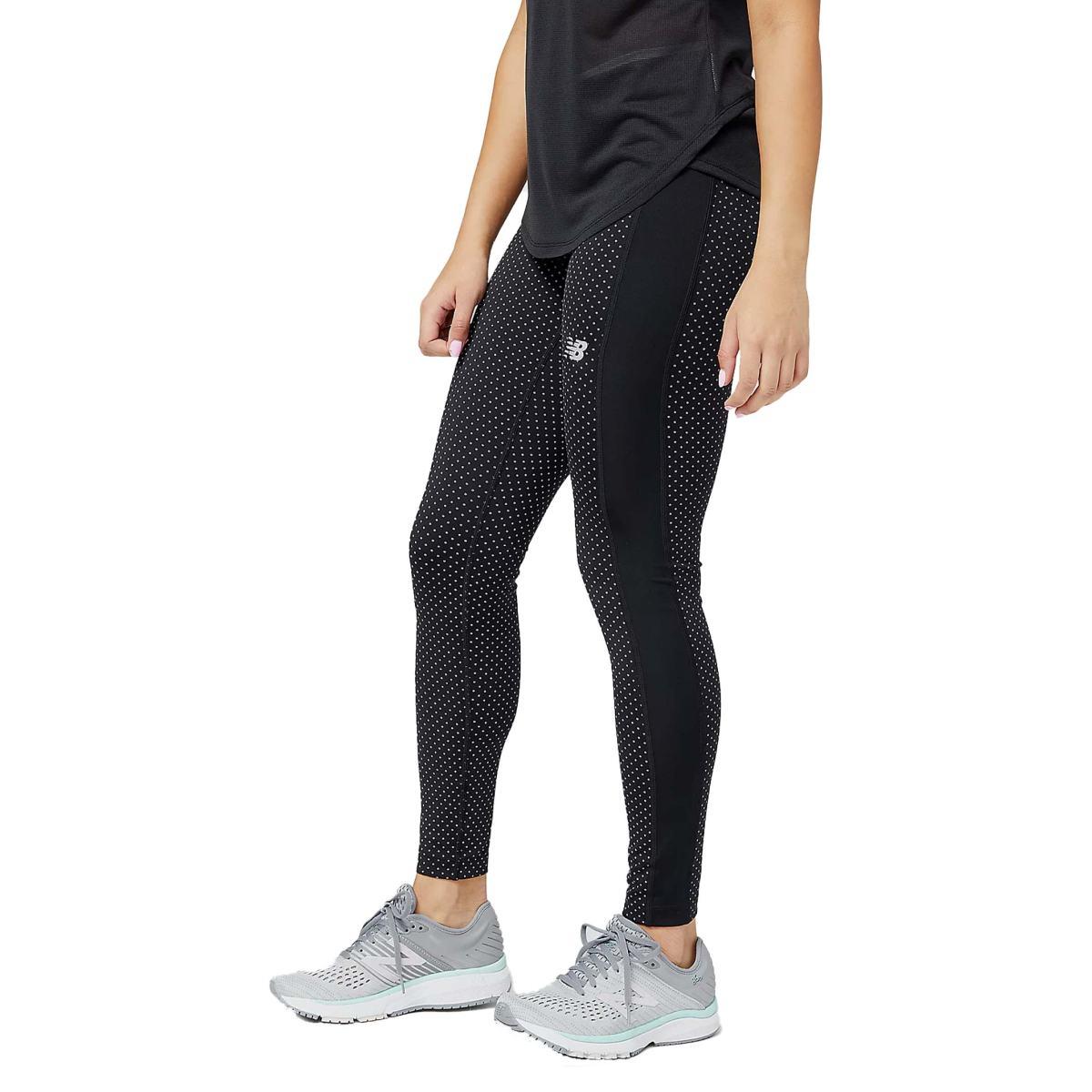LEGGINS DONNA NEW BALANCE REFLECTIVE PRINT ACCELERATE- Black