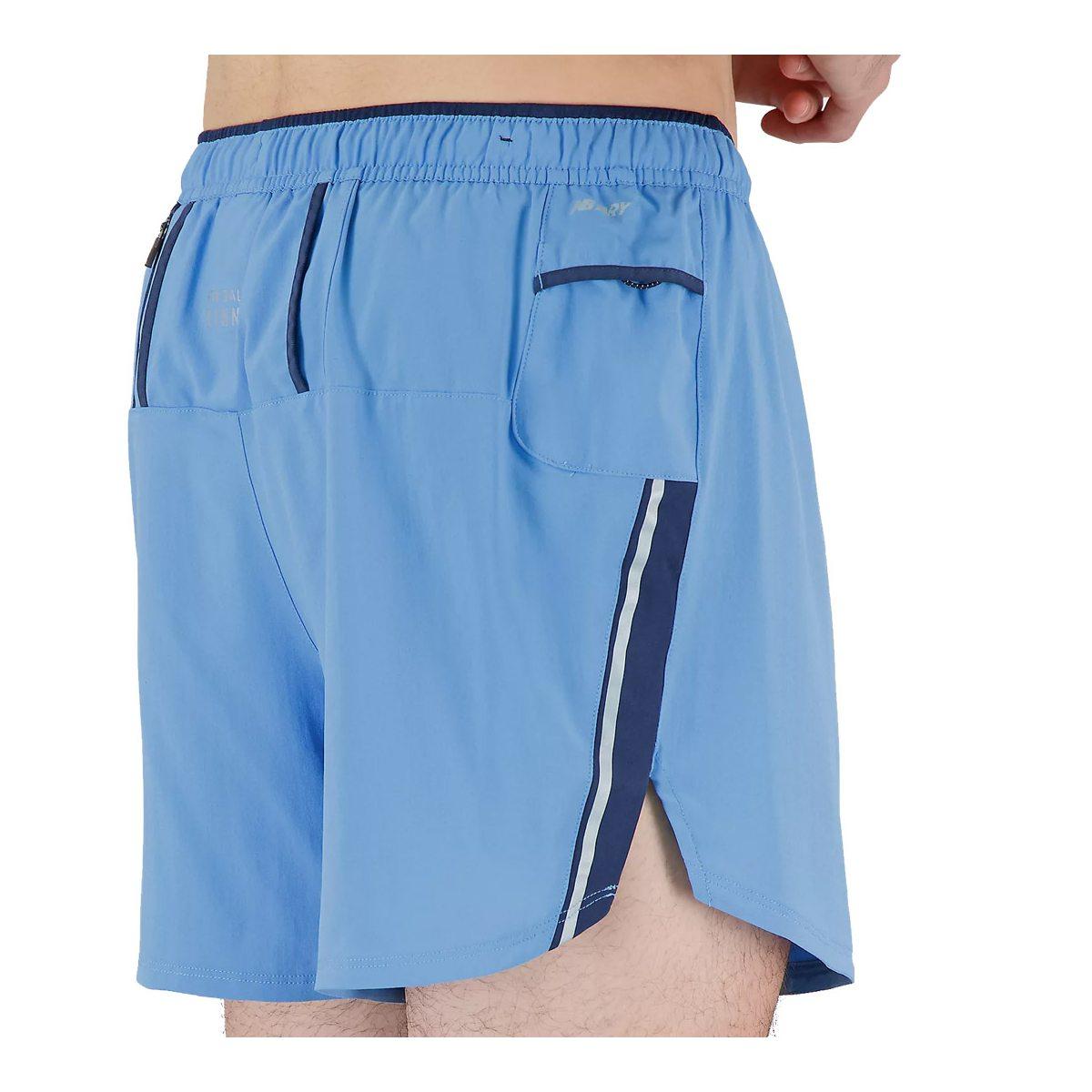 Pantaloncini Running Uomo New Balance Impact Run 5 Inch - Colore Heritage Blue