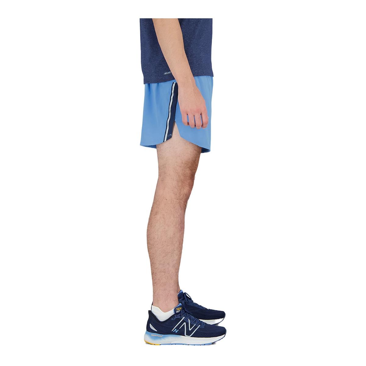 Pantaloncini Running Uomo New Balance Impact Run 5 Inch - Colore Heritage Blue