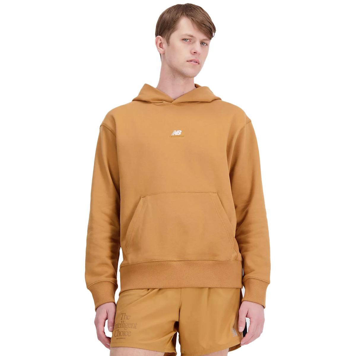 Felpa french terry con cappuccio uomo new balance athletics remastered graphic