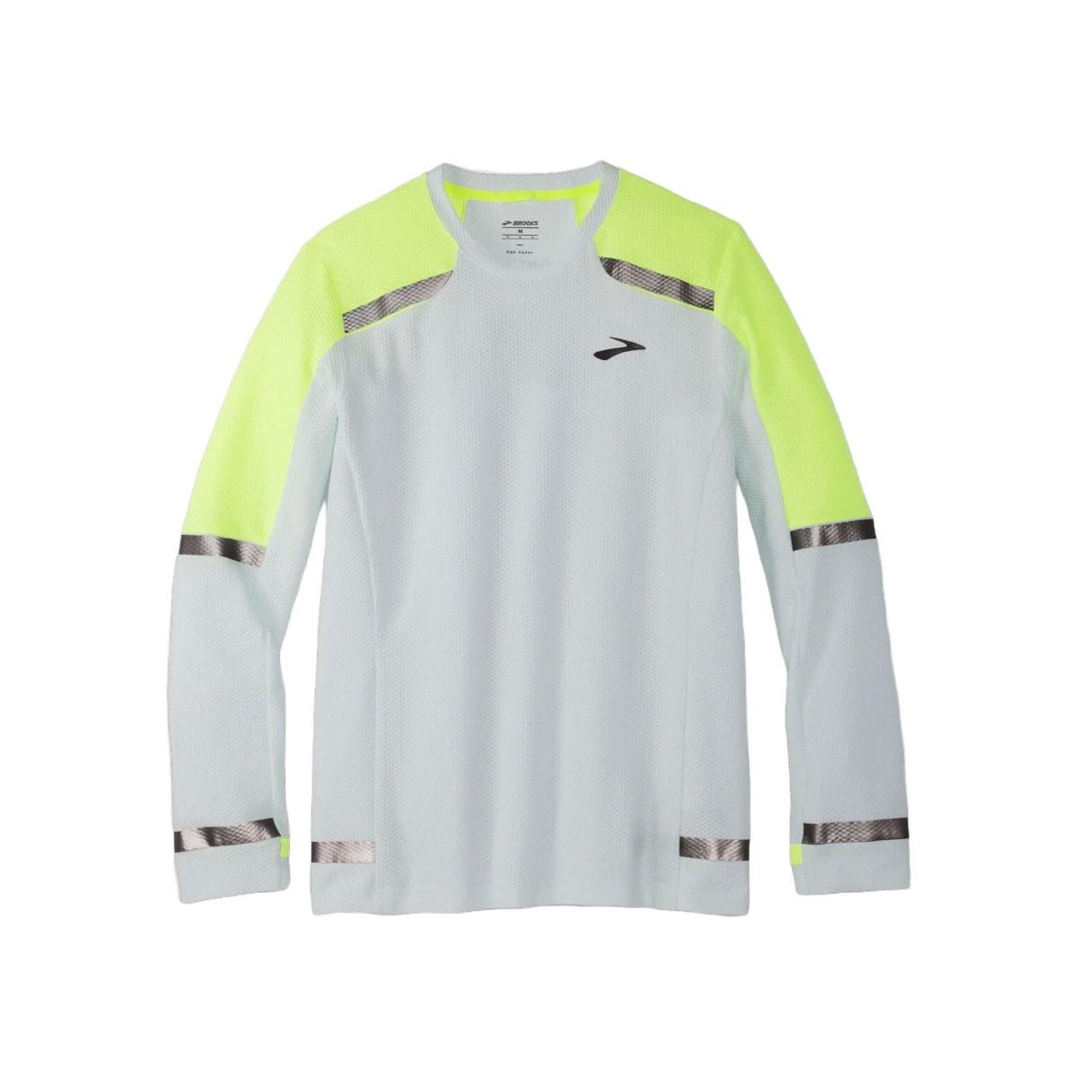 Maglia Running Uomo Carbonite Long Sleeve -  Grey/Nightlife