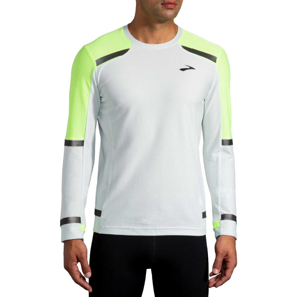Maglia Running Uomo Carbonite Long Sleeve -  Grey/Nightlife