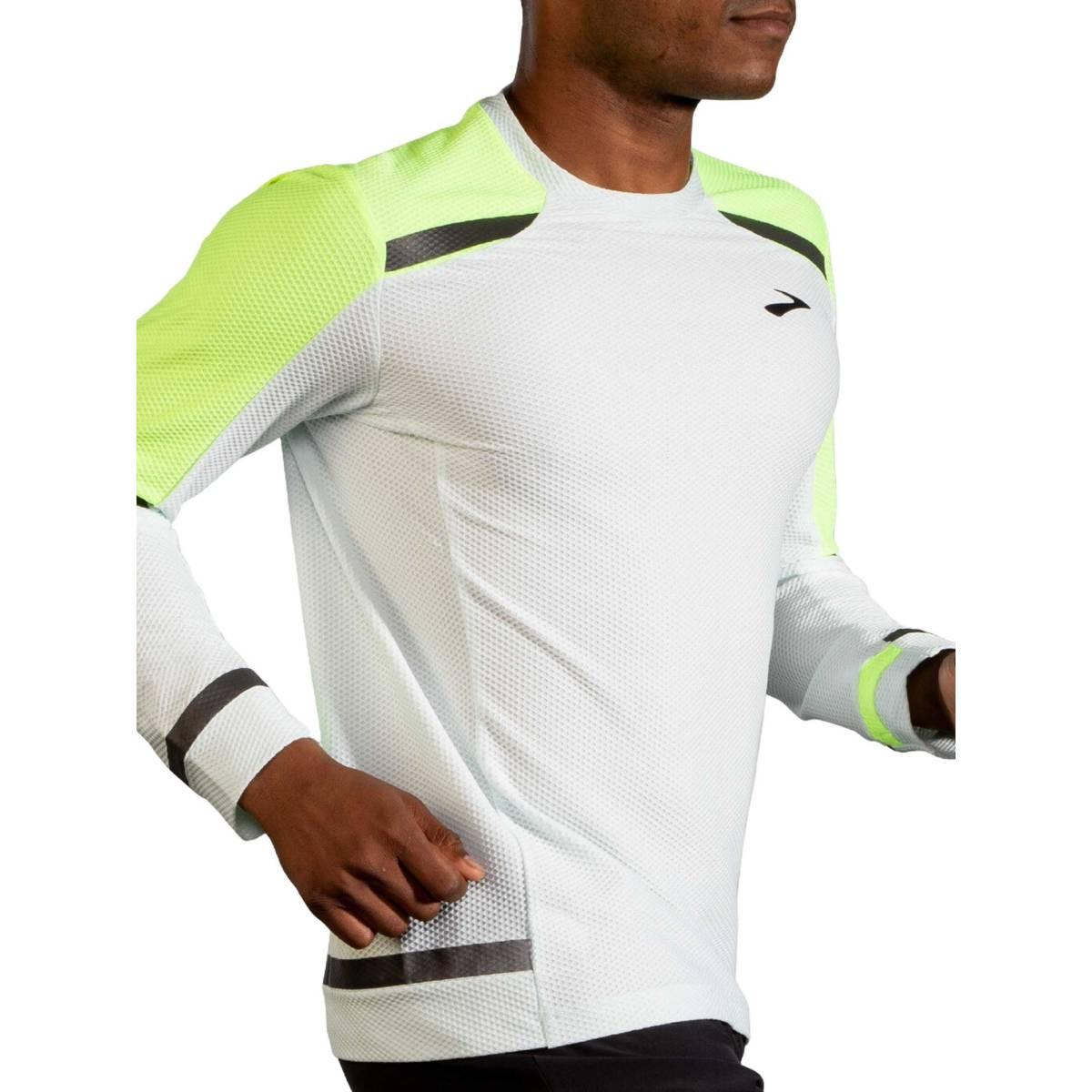 Maglia Running Uomo Carbonite Long Sleeve -  Grey/Nightlife