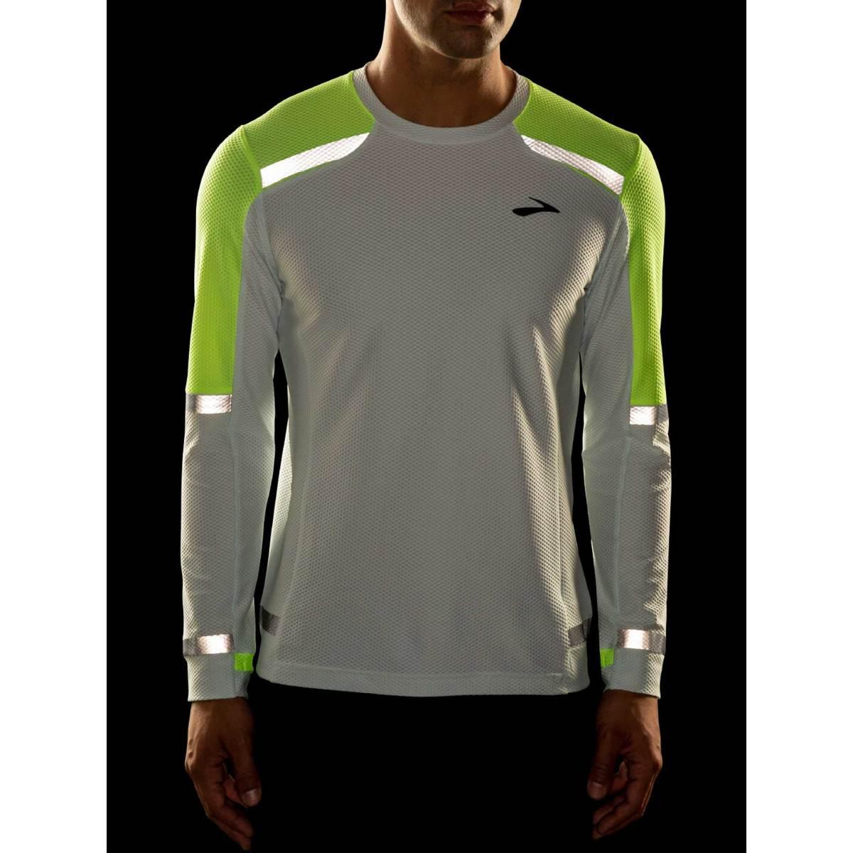 Maglia Running Uomo Carbonite Long Sleeve -  Grey/Nightlife