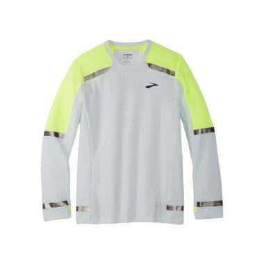 Maglia Running Uomo Carbonite Long Sleeve -  Grey/Nightlife