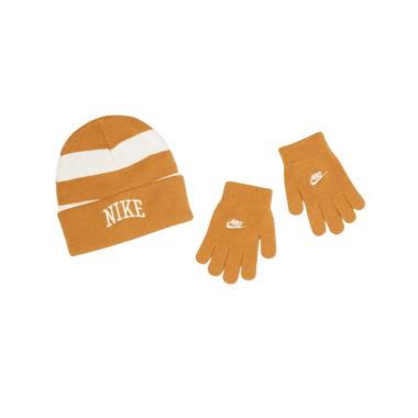 Nike Chunky Stripe Apex Beanie Set Cappello E Guanti Bambino