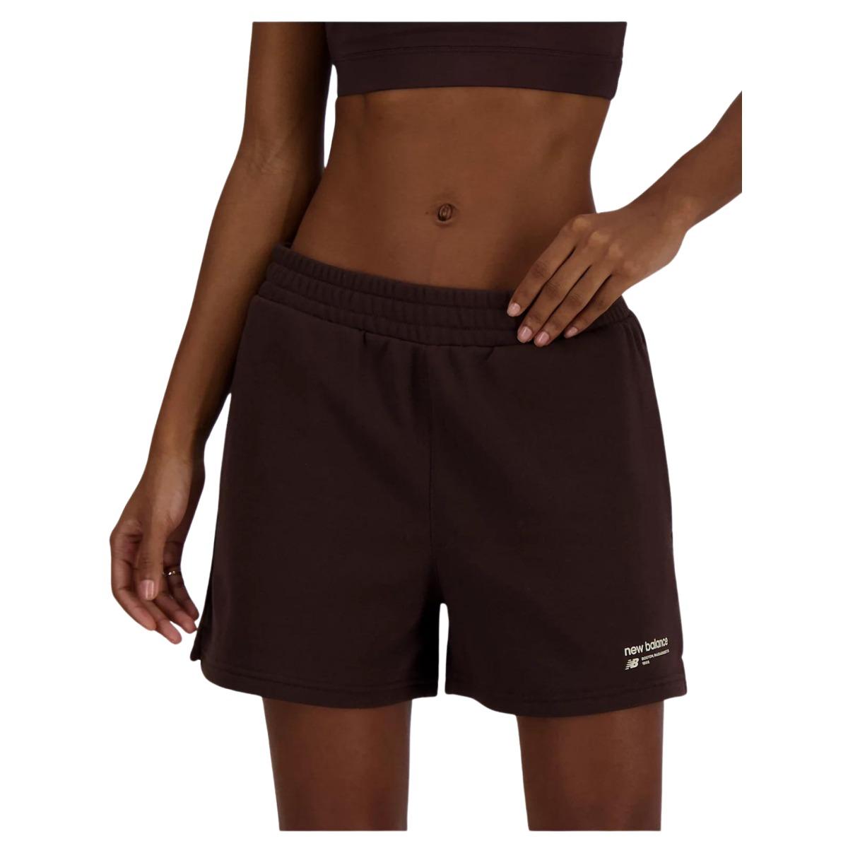 New Balance Linear Heritage French Terry Pantaloncini Donna