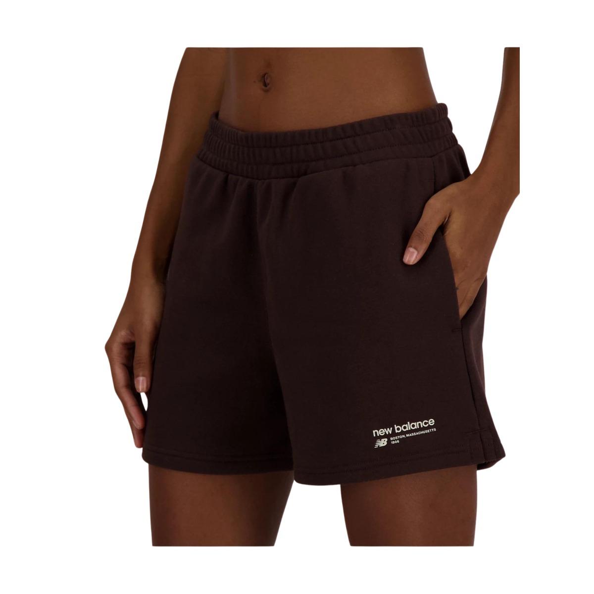 New Balance Linear Heritage French Terry Pantaloncini Donna