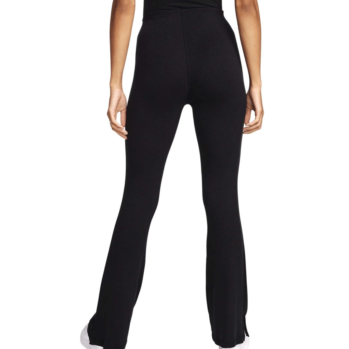 Nike Leggings Donna svasati aderenti con mini-costine