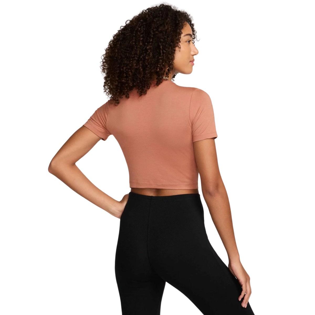 Nike W Nsw Essential Slm Crop T Shirt Donna