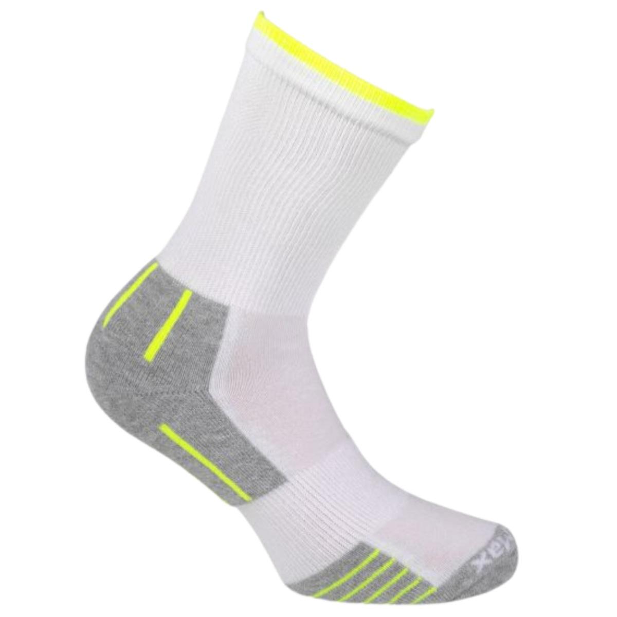 Wimbledon_Calza Tennis Bianco-gllo Fluo