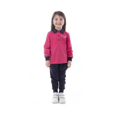 Polo maniche lunghe miele infanzia