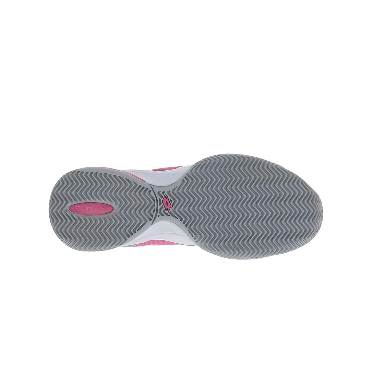 Scarpe Padel Donna Lotto Superrapida- All White/Whild Orchid