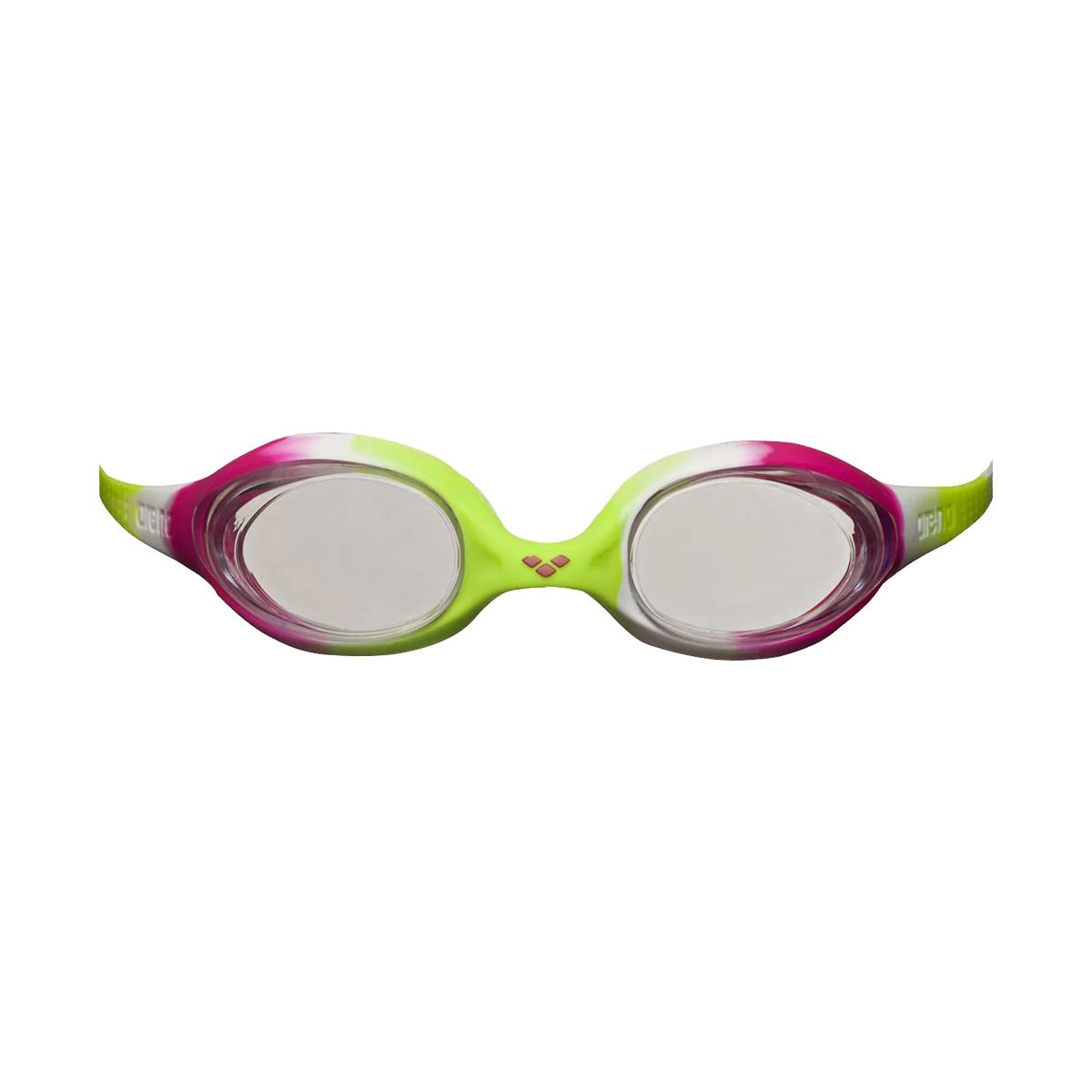 Occhialini Nuoto Bambino Arena Spider - Colore Lime/Fuchsia/White/Clear