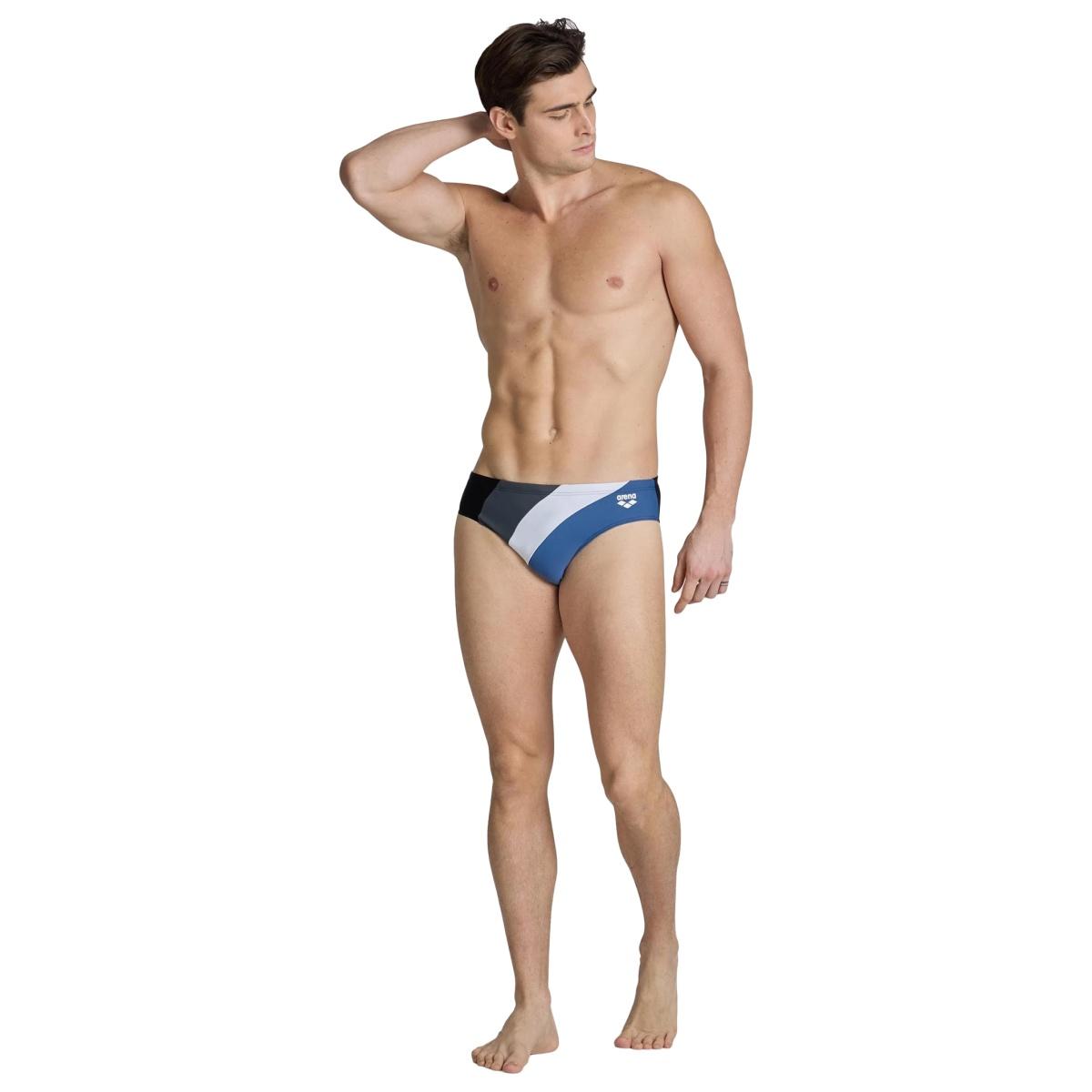 Slip da nuoto uomo stampa waves profile