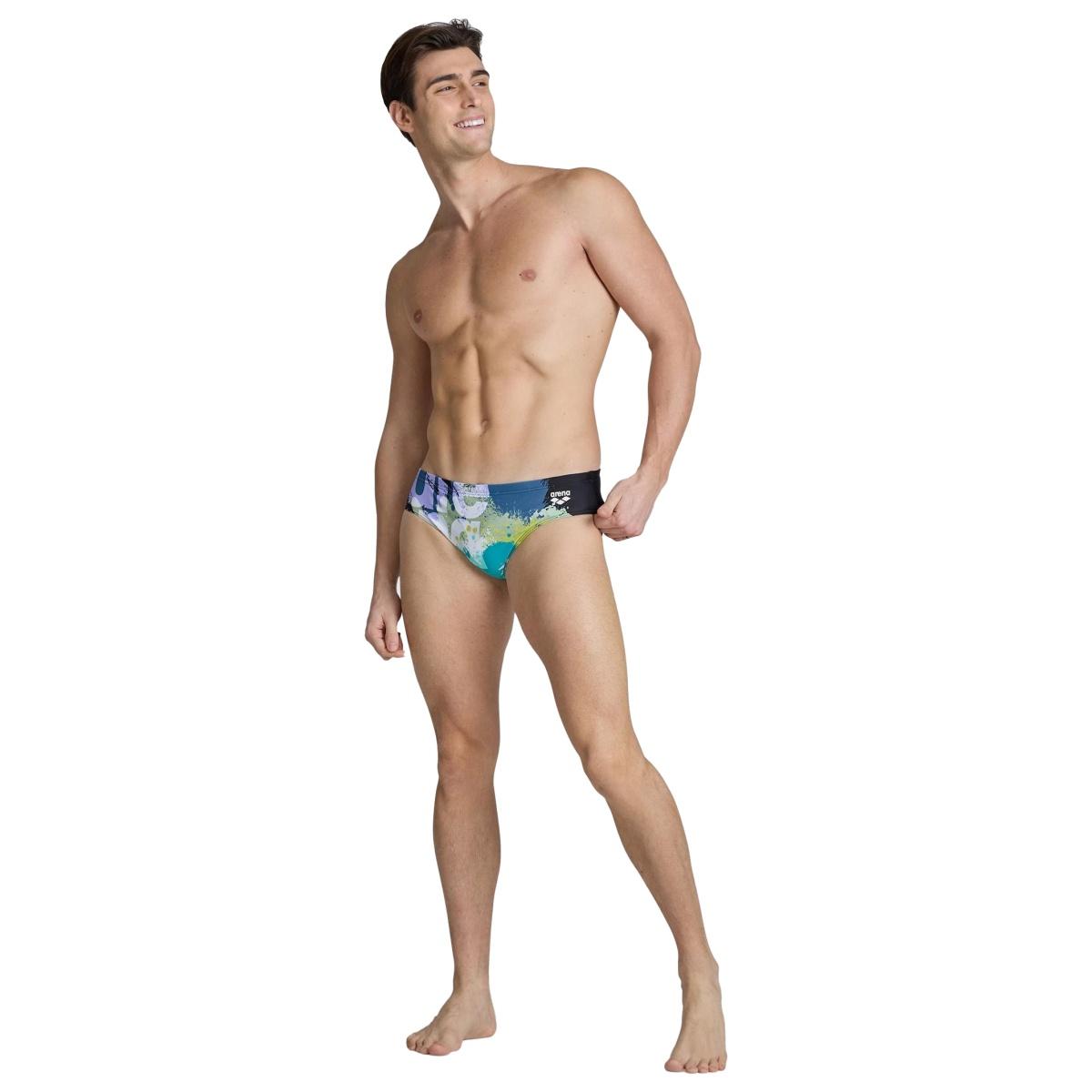 Slip da nuoto uomo stampa waves breaking